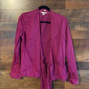 Banana republic tie blouse